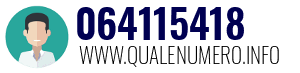 Numero di telefono 064115418 064115418