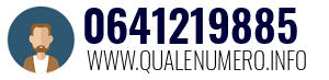 Numero di telefono 0641219885 0641219885