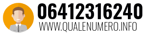 Numero di telefono 06412316240 06412316240