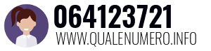 Numero di telefono 064123721 064123721