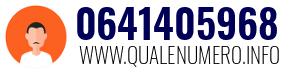 Numero di telefono 0641405968 0641405968