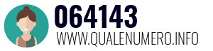 Numero di telefono 064143 064143