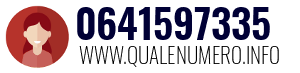 Numero di telefono 0641597335 0641597335