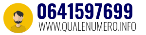Numero di telefono 0641597699 0641597699