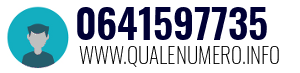 Numero di telefono 0641597735 0641597735
