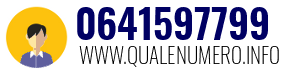 Numero di telefono 0641597799 0641597799