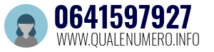 Numero di telefono 0641597927 0641597927