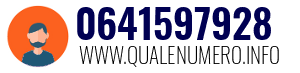 Numero di telefono 0641597928 0641597928
