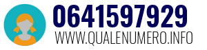 Numero di telefono 0641597929 0641597929