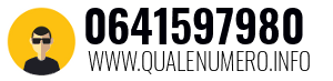 Numero di telefono 0641597980 0641597980