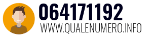 Numero di telefono 064171192 064171192