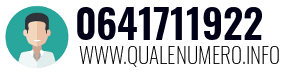 Numero di telefono 0641711922 0641711922