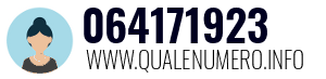 Numero di telefono 064171923 064171923
