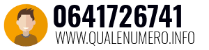 Numero di telefono 0641726741 0641726741