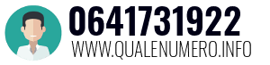 Numero di telefono 0641731922 0641731922