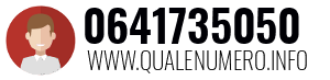 Numero di telefono 0641735050 0641735050