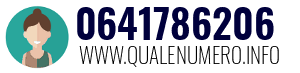 Numero di telefono 0641786206 0641786206