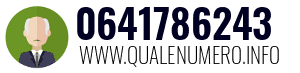 Numero di telefono 0641786243 0641786243