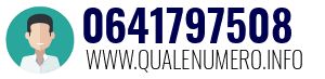 Numero di telefono 0641797508 0641797508