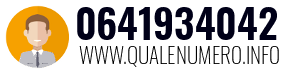 Numero di telefono 0641934042 0641934042