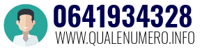 Numero di telefono 0641934328 0641934328