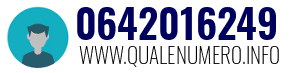 Numero di telefono 0642016249 0642016249