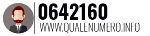 Numero di telefono 0642160 0642160
