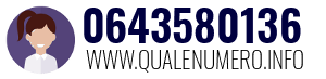 Numero di telefono 0643580136 0643580136