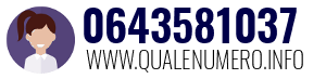 Numero di telefono 0643581037 0643581037