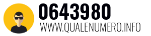 Numero di telefono 0643980 0643980