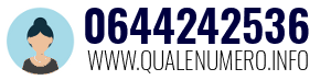 Numero di telefono 0644242536 0644242536