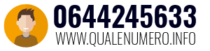 Numero di telefono 0644245633 0644245633