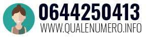 Numero di telefono 0644250413 0644250413