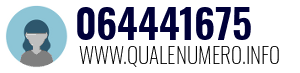 Numero di telefono 064441675 064441675
