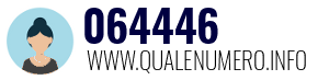 Numero di telefono 064446 064446