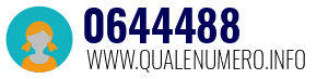 Numero di telefono 0644488 0644488