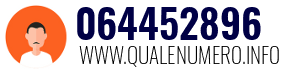 Numero di telefono 064452896 064452896