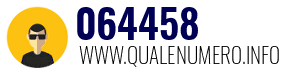 Numero di telefono 064458 064458