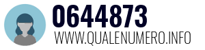 Numero di telefono 0644873 0644873