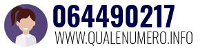 Numero di telefono 064490217 064490217