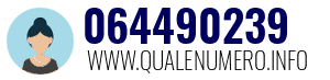 Numero di telefono 064490239 064490239