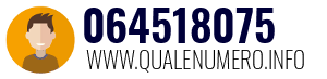 Numero di telefono 064518075 064518075