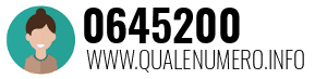 Numero di telefono 0645200 0645200