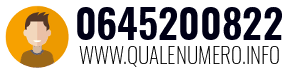 Numero di telefono 0645200822 0645200822