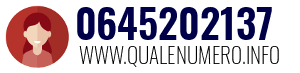Numero di telefono 0645202137 0645202137