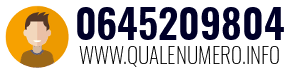 Numero di telefono 0645209804 0645209804