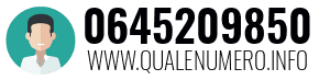 Numero di telefono 0645209850 0645209850