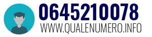 Numero di telefono 0645210078 0645210078