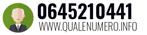 Numero di telefono 0645210441 0645210441