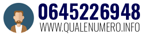 Numero di telefono 0645226948 0645226948